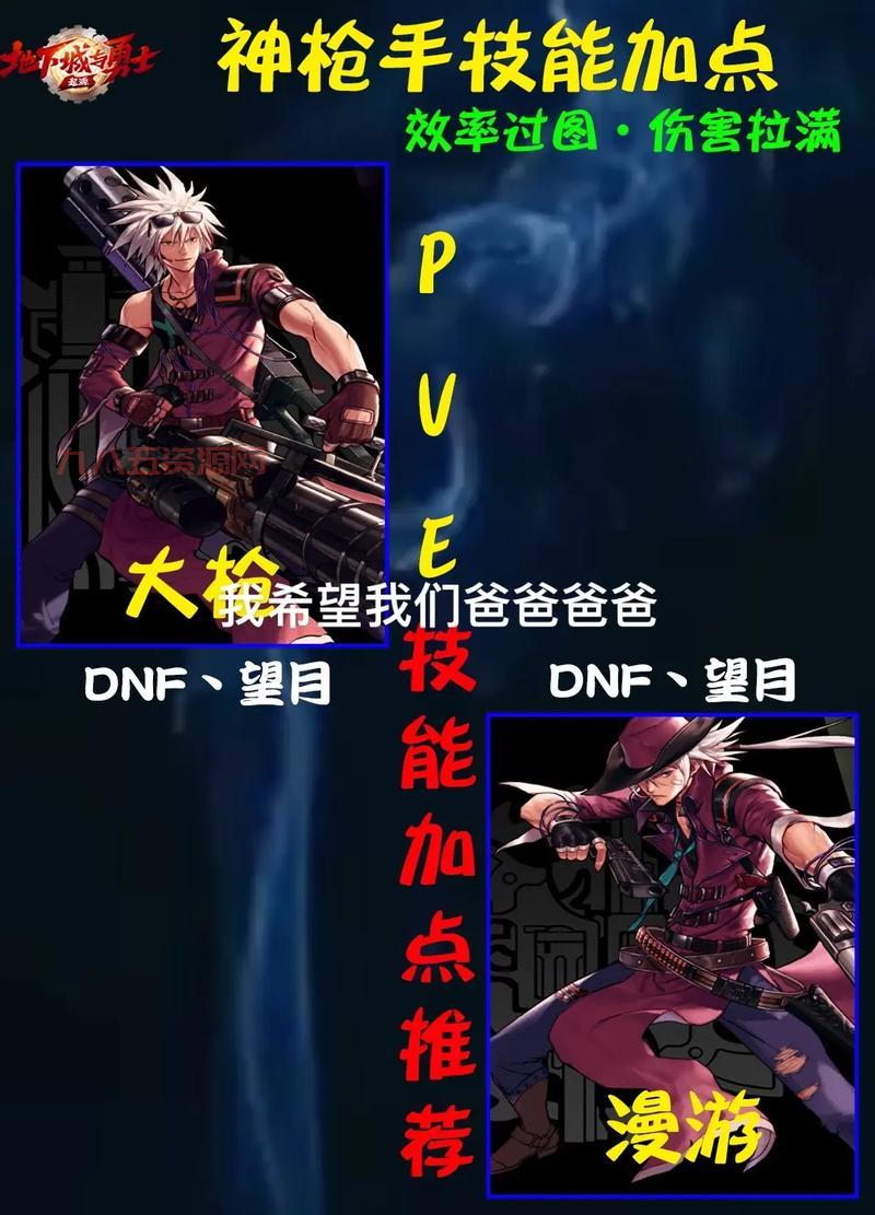 DNF大枪技能加点2021，手把手教你男女大枪技能加点！