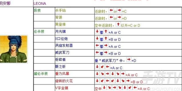拳皇97招式指令大全，带你重温经典格斗游戏！