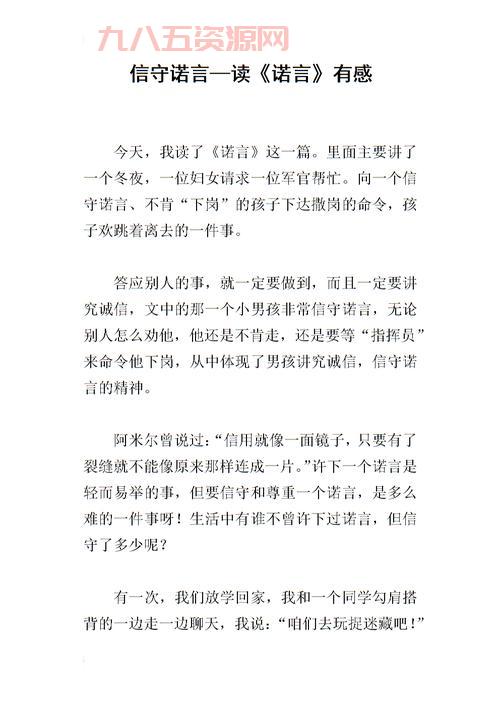 深入了解诺言的意思与应用实例