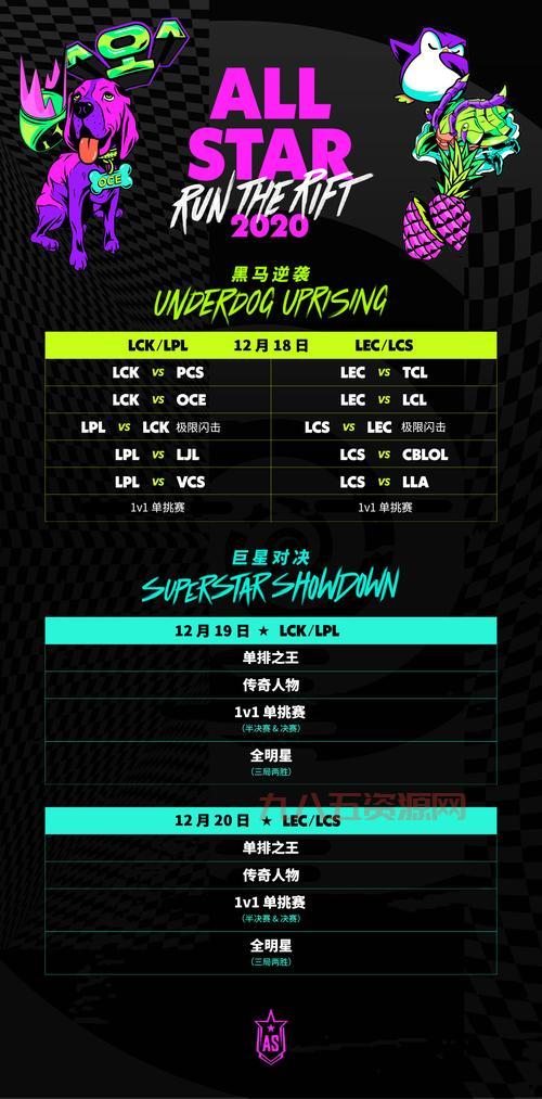 lol全明星赛什么时候开始？2020年全明星赛详细赛程安排！