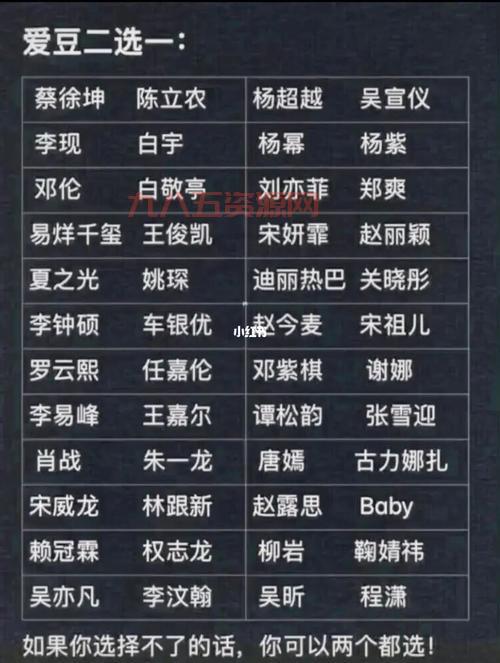 名人明星字疯狂猜图 测测你的追星程度有多深？