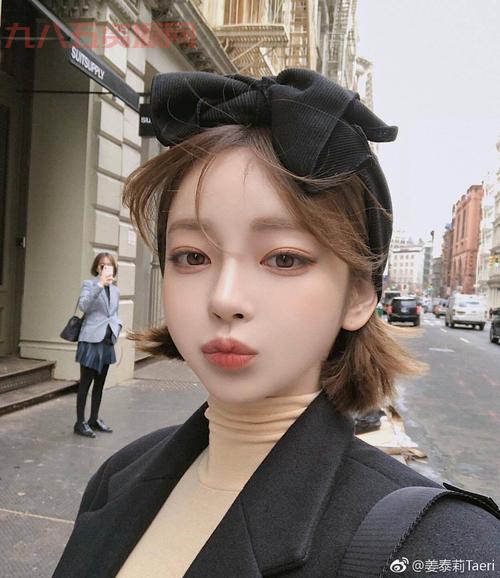 姜泰莉高清自拍与时尚发型，韩国最红模特必看