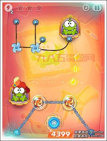 割绳子玩穿越手游攻略-全关卡三星通关技巧