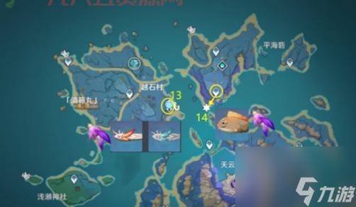 原神鱼叉钓鱼点一览，附带详细地图位置！
