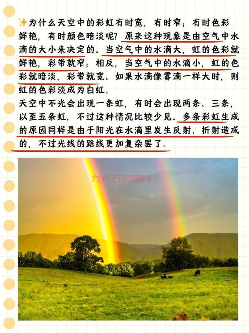 月牙虹影和彩虹有啥区别？看完这篇你就懂了！