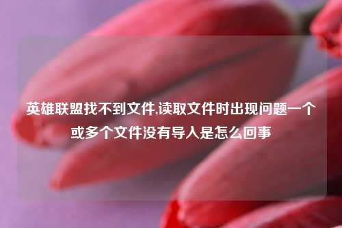 英雄联盟找不到文件,读取文件时出现问题一个或多个文件没有导入是怎么回事