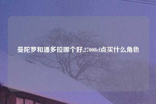曼陀罗和潘多拉哪个好,27000cf点买什么角色
