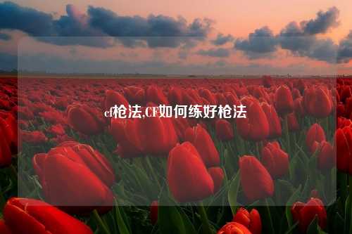 cf枪法,CF如何练好枪法
