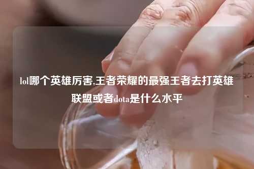 lol哪个英雄厉害,王者荣耀的最强王者去打英雄联盟或者dota是什么水平