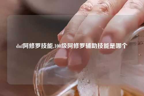 dnf阿修罗技能,100级阿修罗辅助技能是哪个