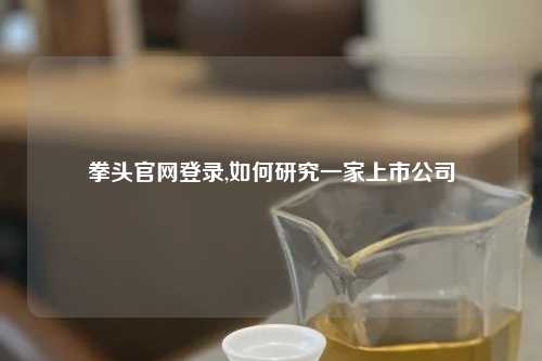 拳头官网登录,如何研究一家上市公司