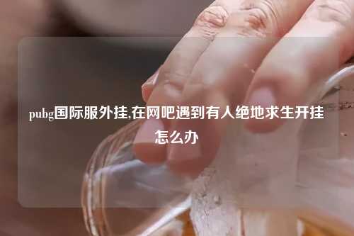 pubg国际服外挂,在网吧遇到有人绝地求生开挂怎么办
