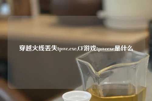 穿越火线丢失tpsvc.exe,CF游戏tpsvcexe是什么