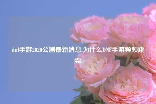dnf手游2020公测最新消息,为什么DNF手游频频跳票