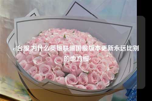 cf台服,为什么英雄联盟国服版本更新永远比别的地方慢
