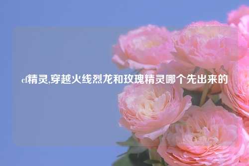 cf精灵,穿越火线烈龙和玫瑰精灵哪个先出来的