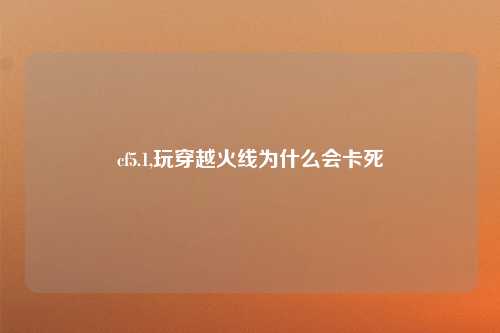cf5.1,玩穿越火线为什么会卡死