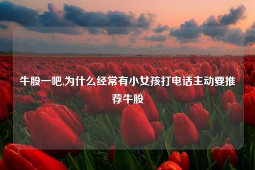 牛股一吧,为什么经常有小女孩打电话主动要推荐牛股