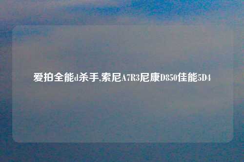 爱拍全能d杀手,索尼A7R3尼康D850佳能5D4