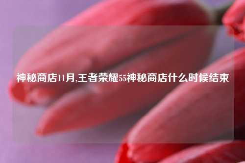 神秘商店11月,王者荣耀55神秘商店什么时候结束