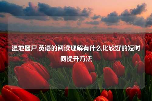 湿地僵尸,英语的阅读理解有什么比较好的短时间提升方法