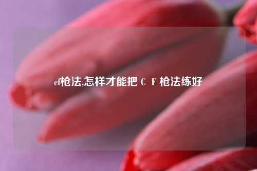 cf枪法,怎样才能把ＣＦ枪法练好