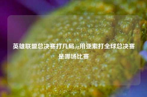 英雄联盟总决赛打几局,ig用亚索打全球总决赛是哪场比赛