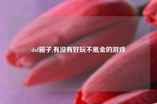dnf箱子,有没有好玩不氪金的游戏