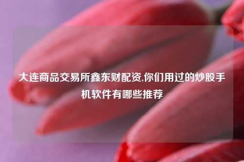 大连商品交易所鑫东财配资,你们用过的炒股手机软件有哪些推荐