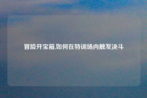 冒险开宝箱,如何在特训场内触发决斗