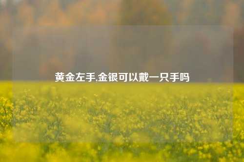 黄金左手,金银可以戴一只手吗