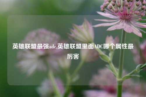 英雄联盟最强adc,英雄联盟里面ADC哪个属性最厉害