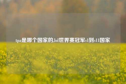 tpa是哪个国家的,lol世界赛冠军s1到s11国家