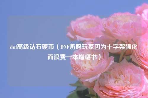 dnf高级钻石硬币（DNF奶妈玩家因为十字架强化而浪费一本增幅书）
