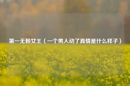 第一无赖女王（一个男人动了真情是什么样子）