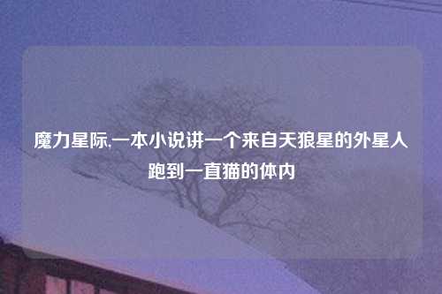 魔力星际,一本小说讲一个来自天狼星的外星人跑到一直猫的体内