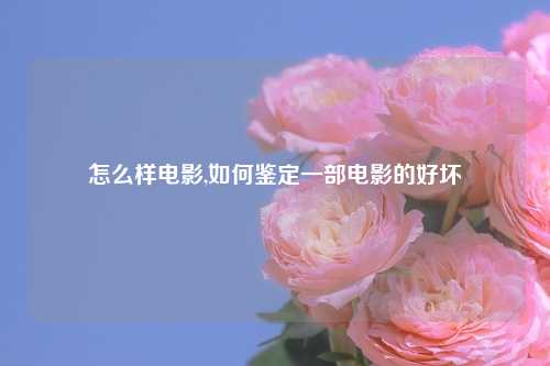 怎么样电影,如何鉴定一部电影的好坏
