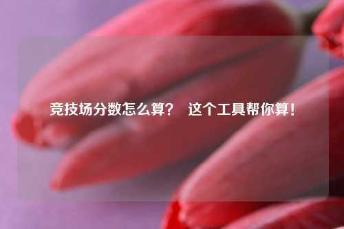 竞技场分数怎么算？  这个工具帮你算！
