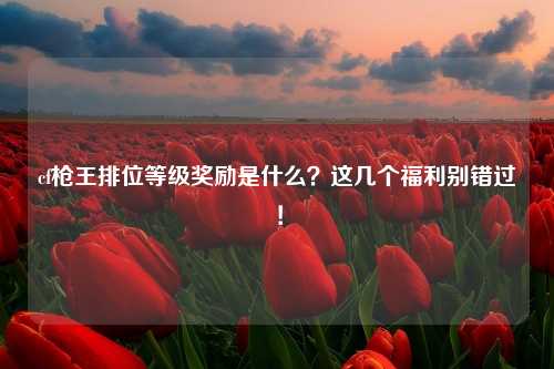 cf枪王排位等级奖励是什么？这几个福利别错过！