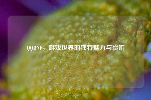 QQDNF，游戏世界的独特魅力与影响