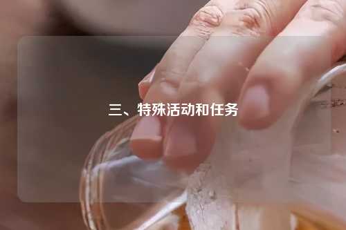 三、特殊活动和任务