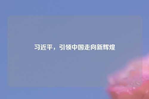 习近平，引领中国走向新辉煌